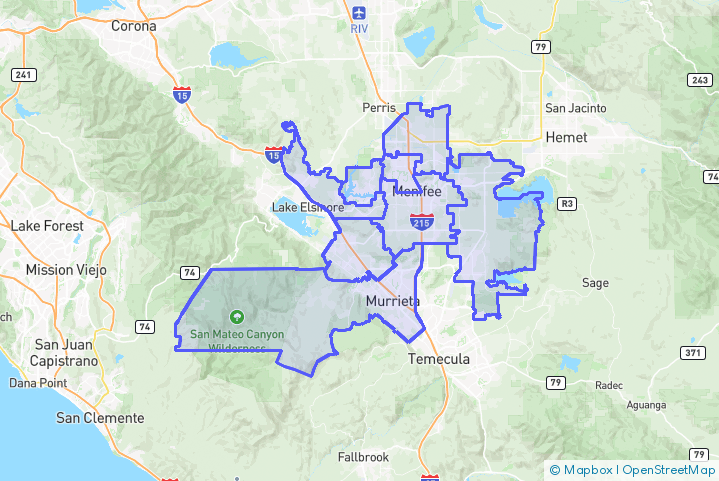 Service Area Map