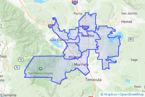 Service Area Map