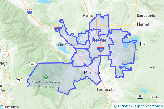 Service Area Map