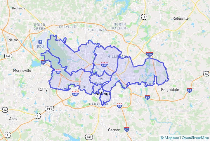 Service Area Map