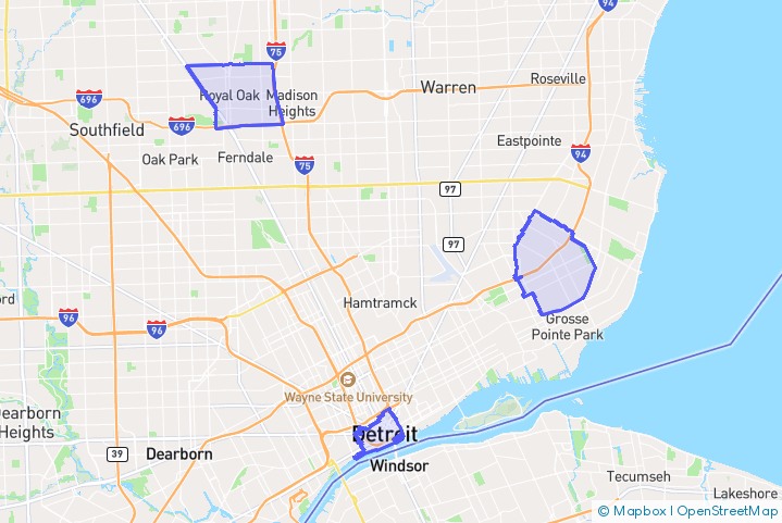Service Area Map