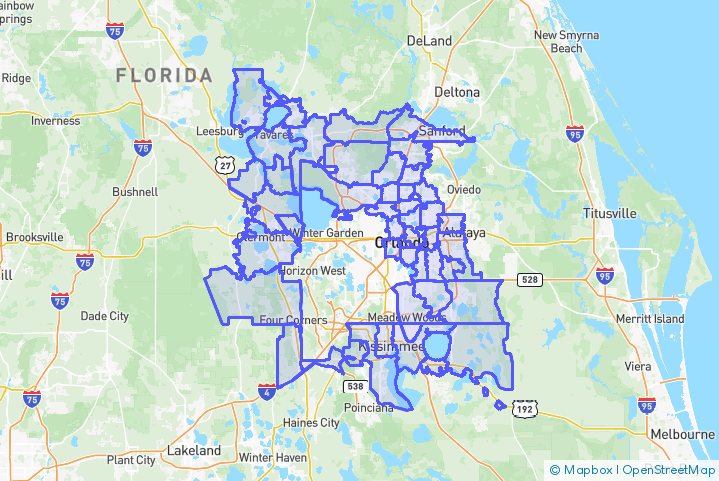 Service Area Map
