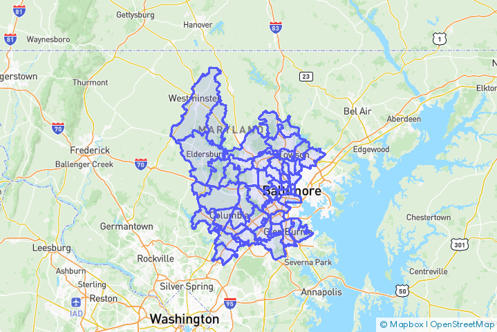 Service Area Map