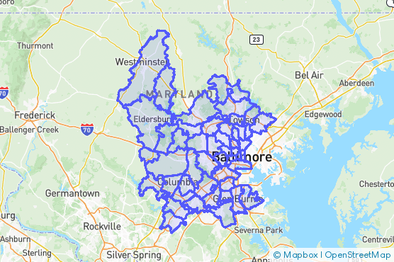 Service Area Map