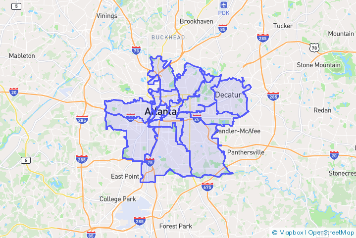 Service Area Map