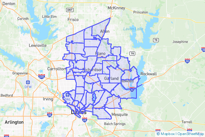 Service Area Map