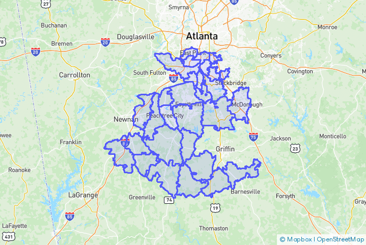 Service Area Map