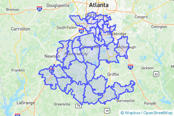 Service Area Map