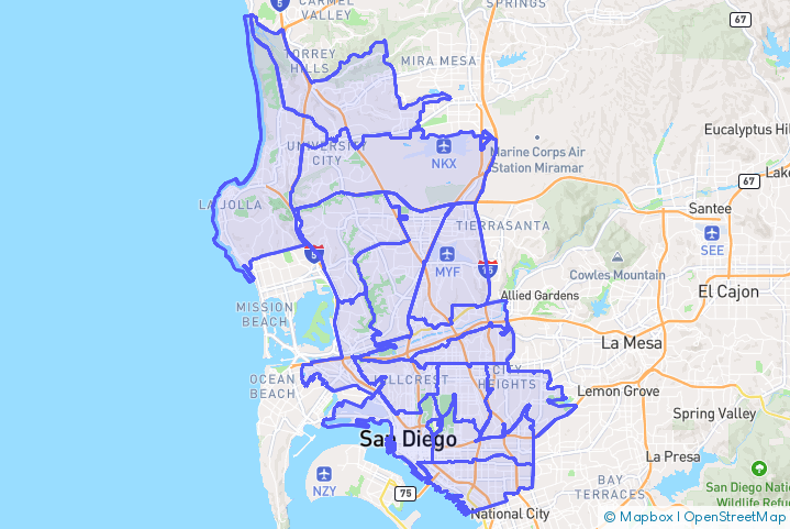Service Area Map