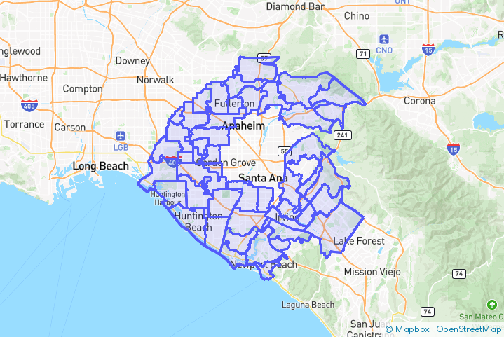 Service Area Map