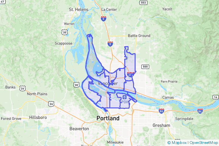Service Area Map