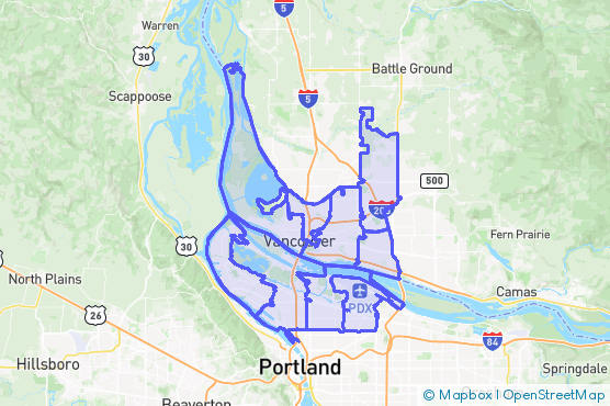 Service Area Map