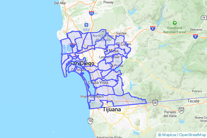 Service Area Map