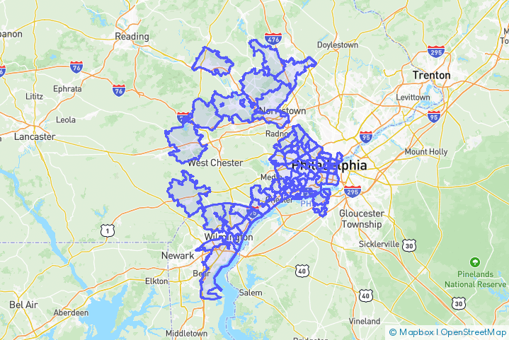 Service Area Map