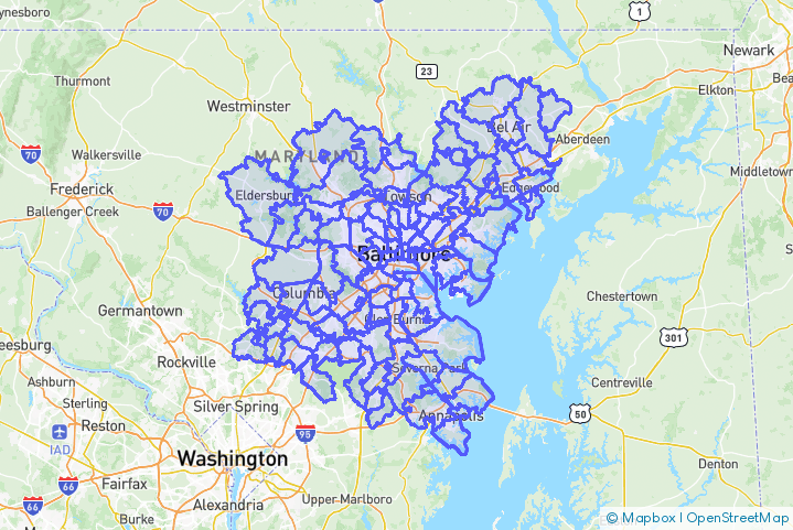 Service Area Map