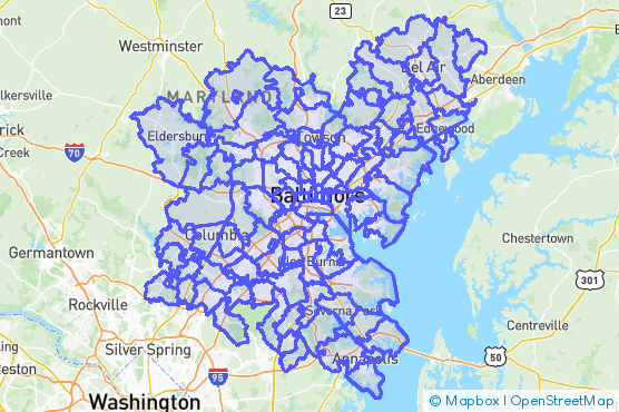 Service Area Map