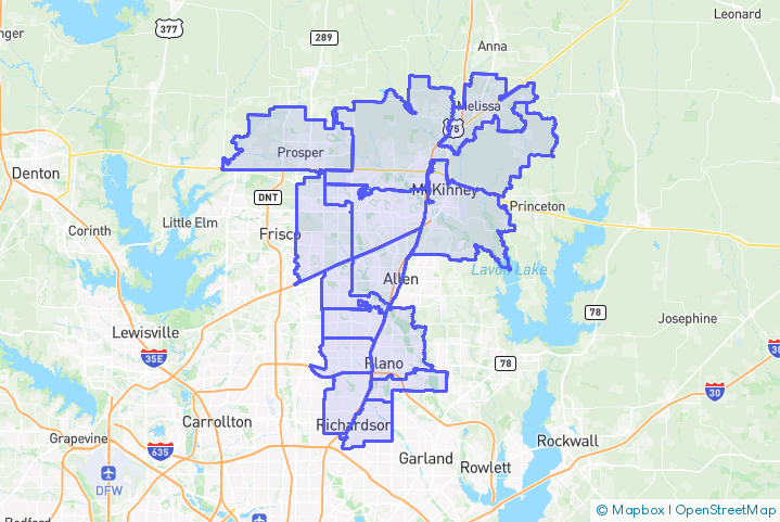 Service Area Map