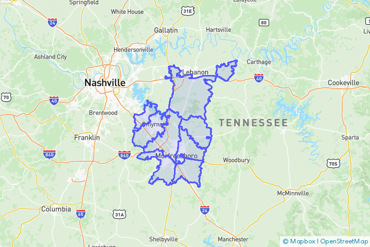 Service Area Map