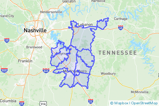 Service Area Map