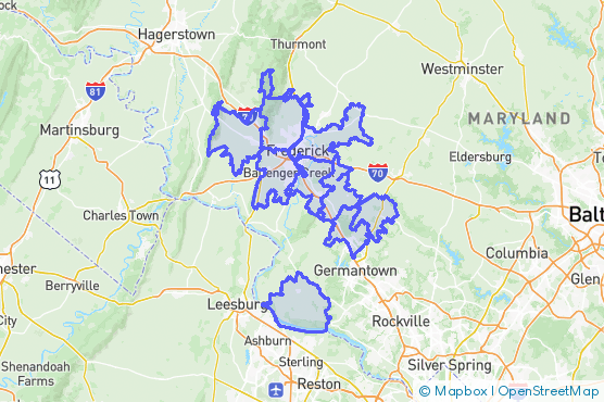 Service Area Map