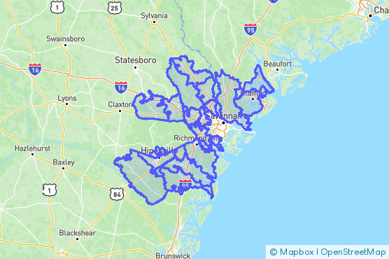 Service Area Map