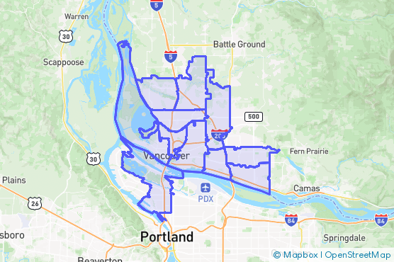 Service Area Map