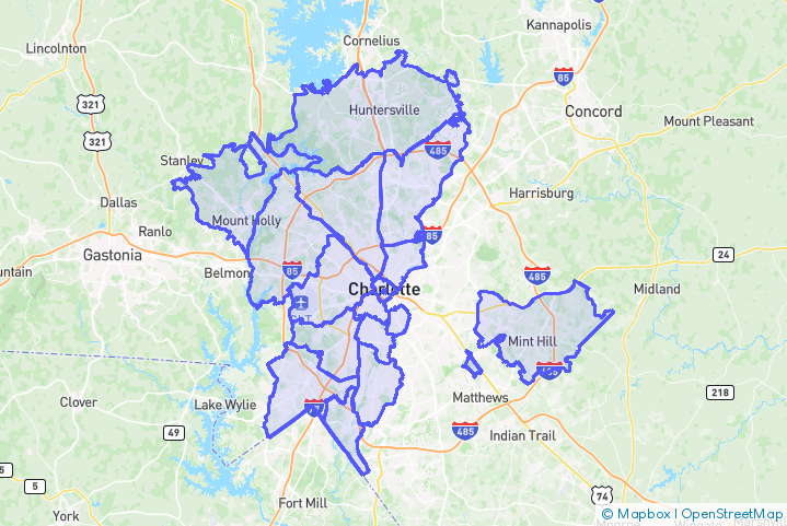 Service Area Map