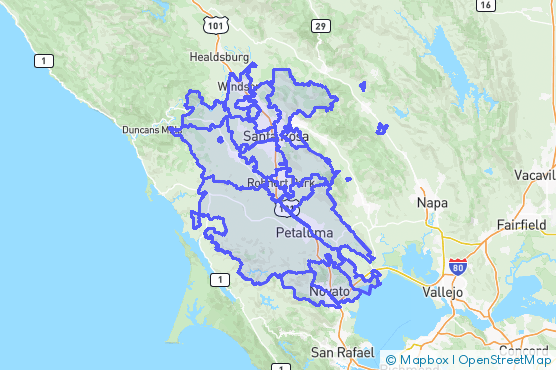Service Area Map