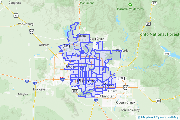 Service Area Map