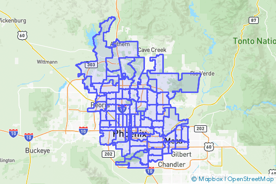 Service Area Map