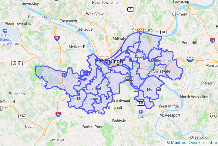 Service Area Map