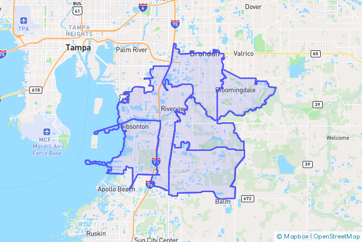 Service Area Map
