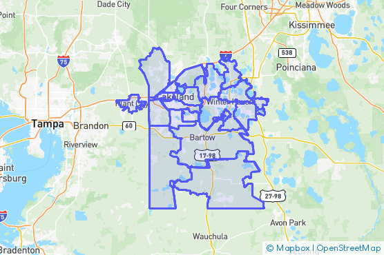 Service Area Map