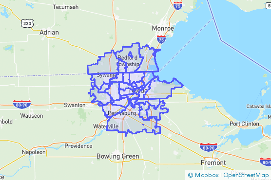 Service Area Map