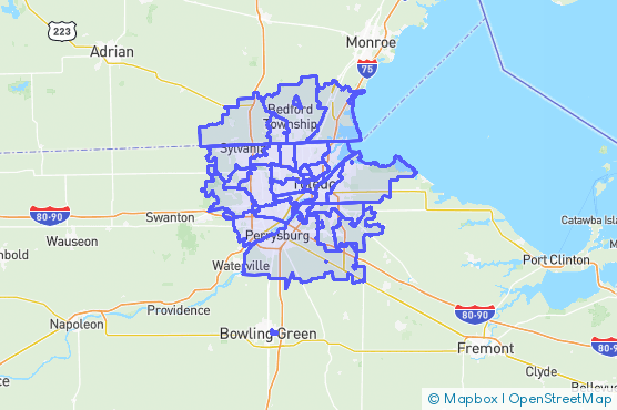 Service Area Map