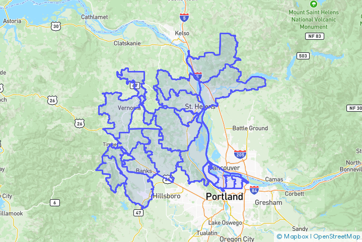 Service Area Map