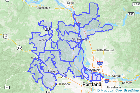 Service Area Map