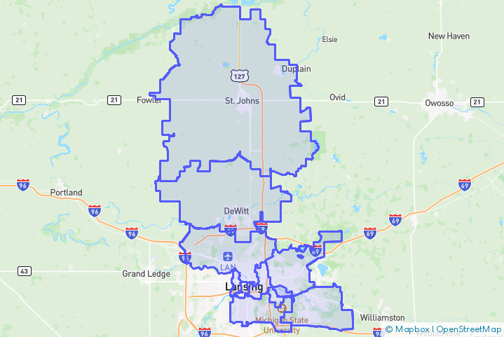 Service Area Map