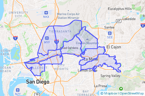 Service Area Map