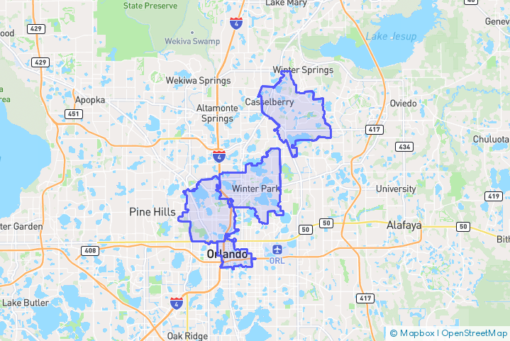 Service Area Map