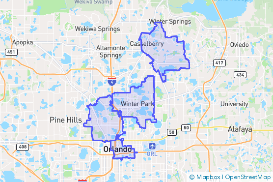 Service Area Map