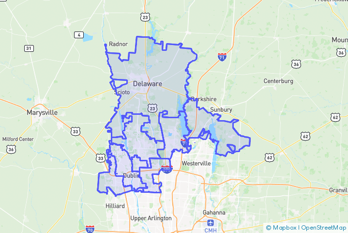 Service Area Map