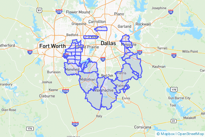 Service Area Map
