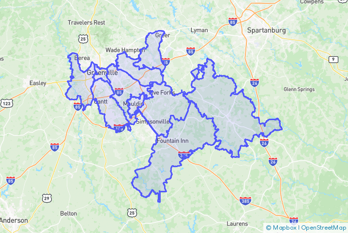 Service Area Map