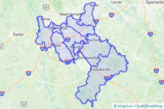 Service Area Map