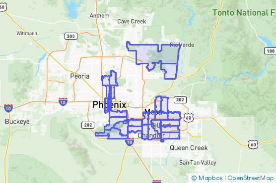 Service Area Map