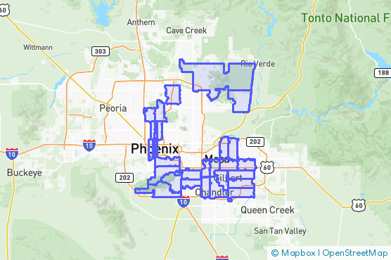 Service Area Map