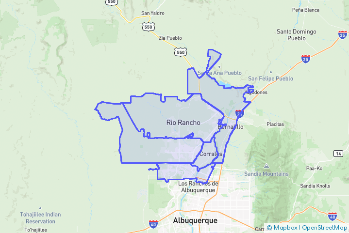 Service Area Map