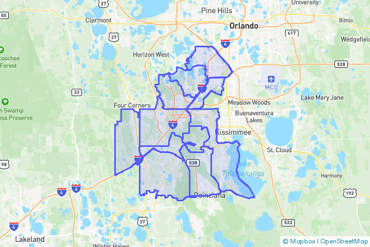 Service Area Map