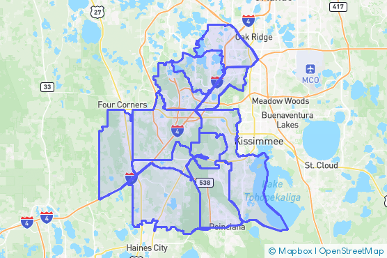 Service Area Map